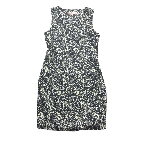 Jude Connally Dresses & Skirts - Jude Connally Medium White Navy Sheath Dress